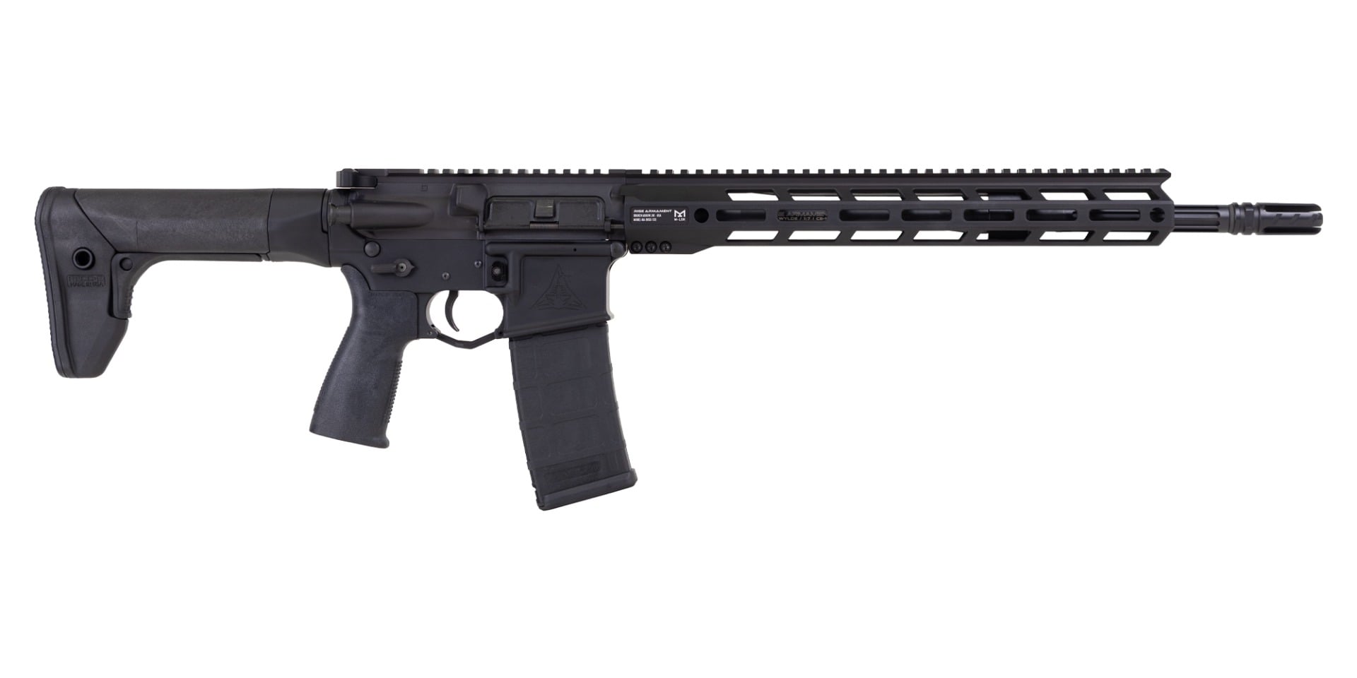 Rise Armament AR Watchman .223 Wylde 16" 30rd Rifle, Black - WM223-BLK-16-RPTL - Rise Armament