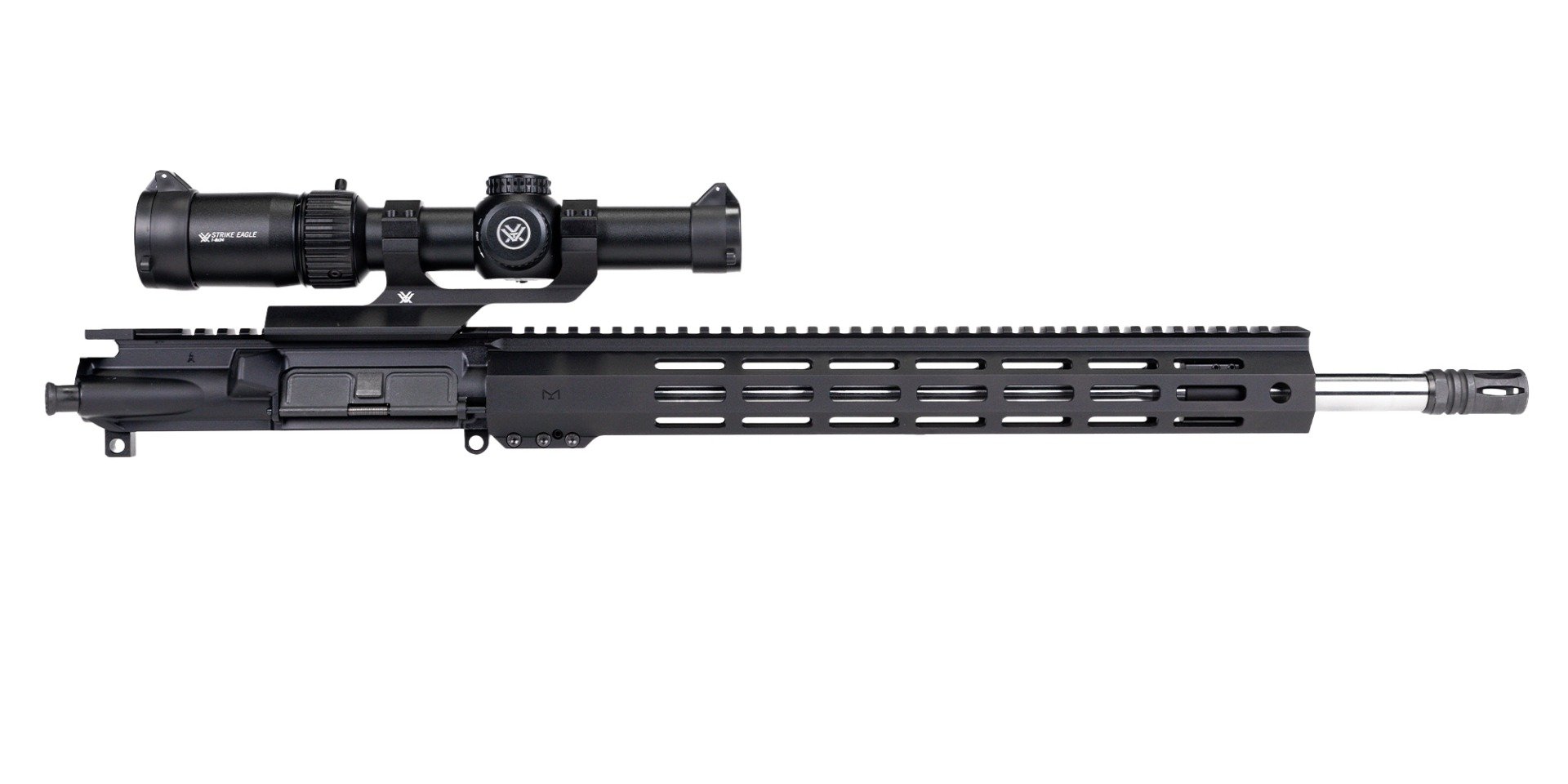 PSA 18" Rifle Length 223 Wylde 1/7 Stainless Steel 15" Lightweight Hex M-lok Upper W/Vortex Strike Eagle 1-8x24mm Gen2 Scope