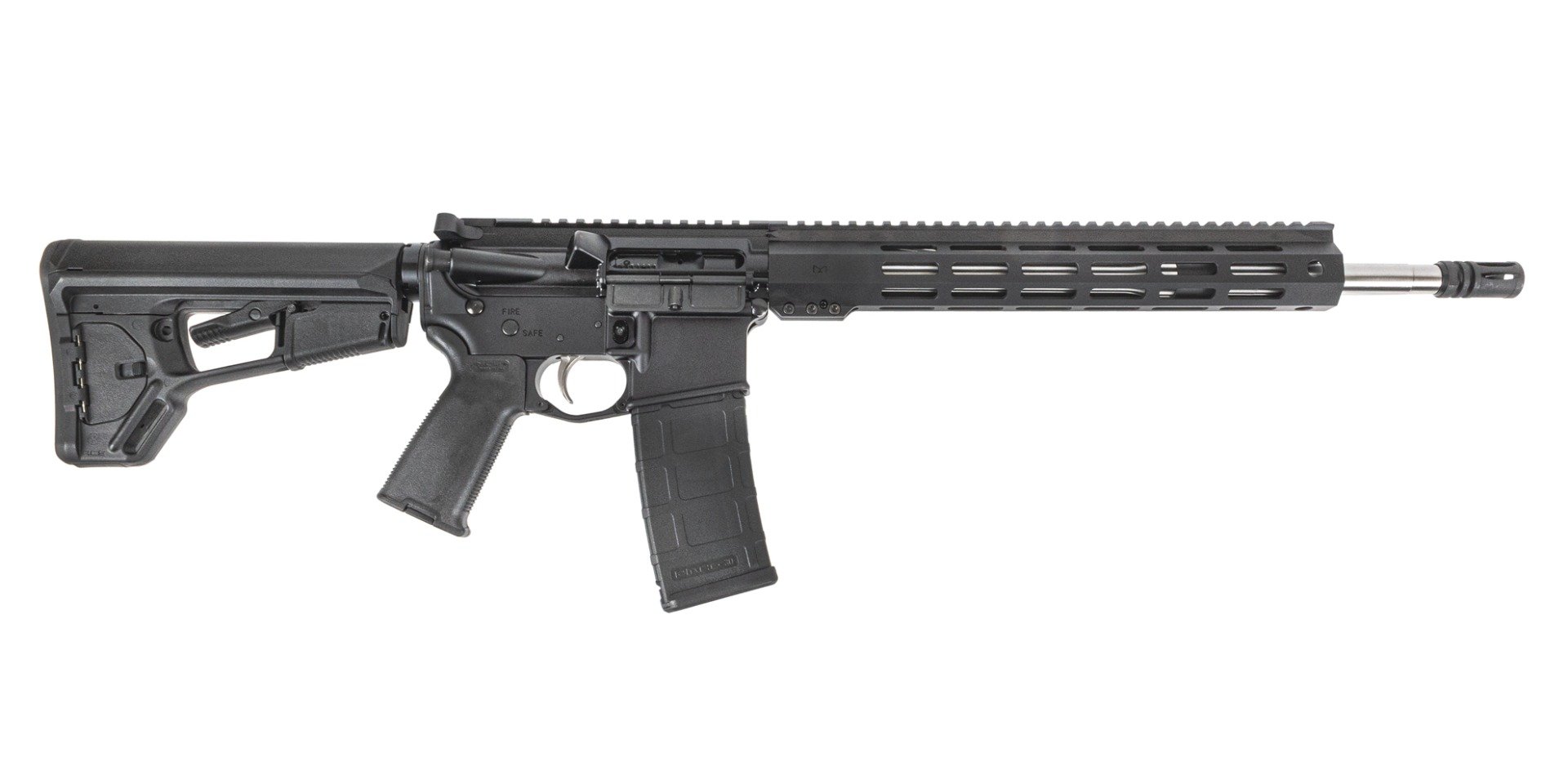 PSA 16" Mid-Length 5.56 NATO 1/7 Stainless Steel Lightweight 13" Hex M-Lok MOE+ EPT ACS-L Rifle
