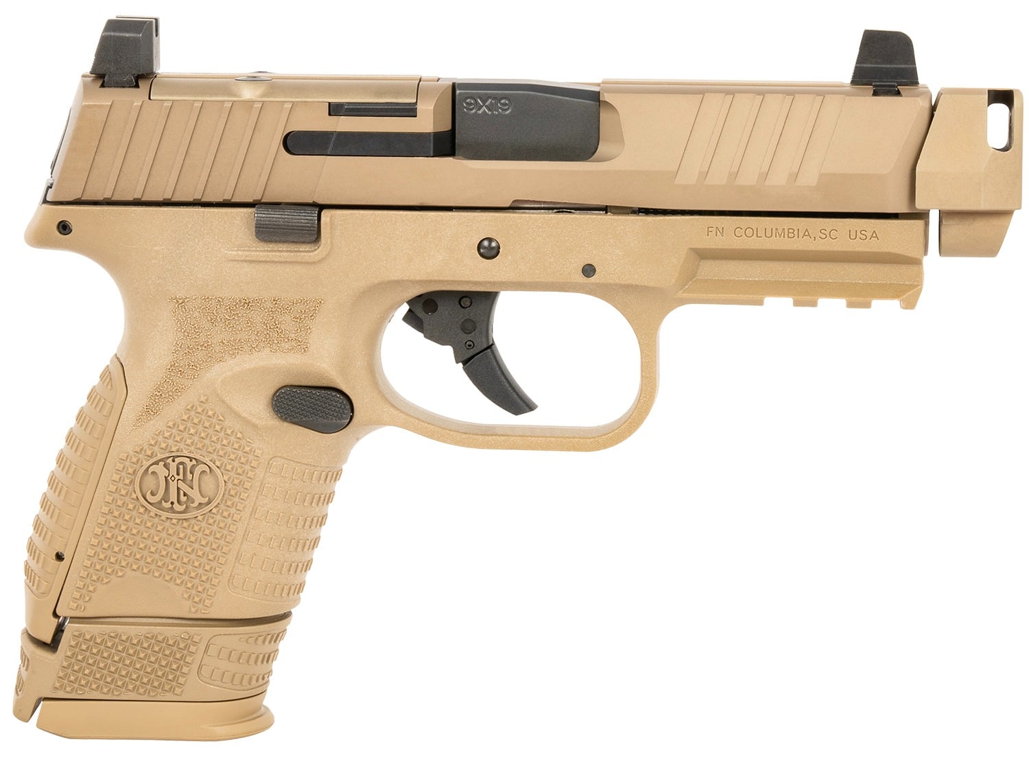 FN 509C MRD Compact 9mm 4.02 15rd Pistol, Flat Dark Earth - 66-101794