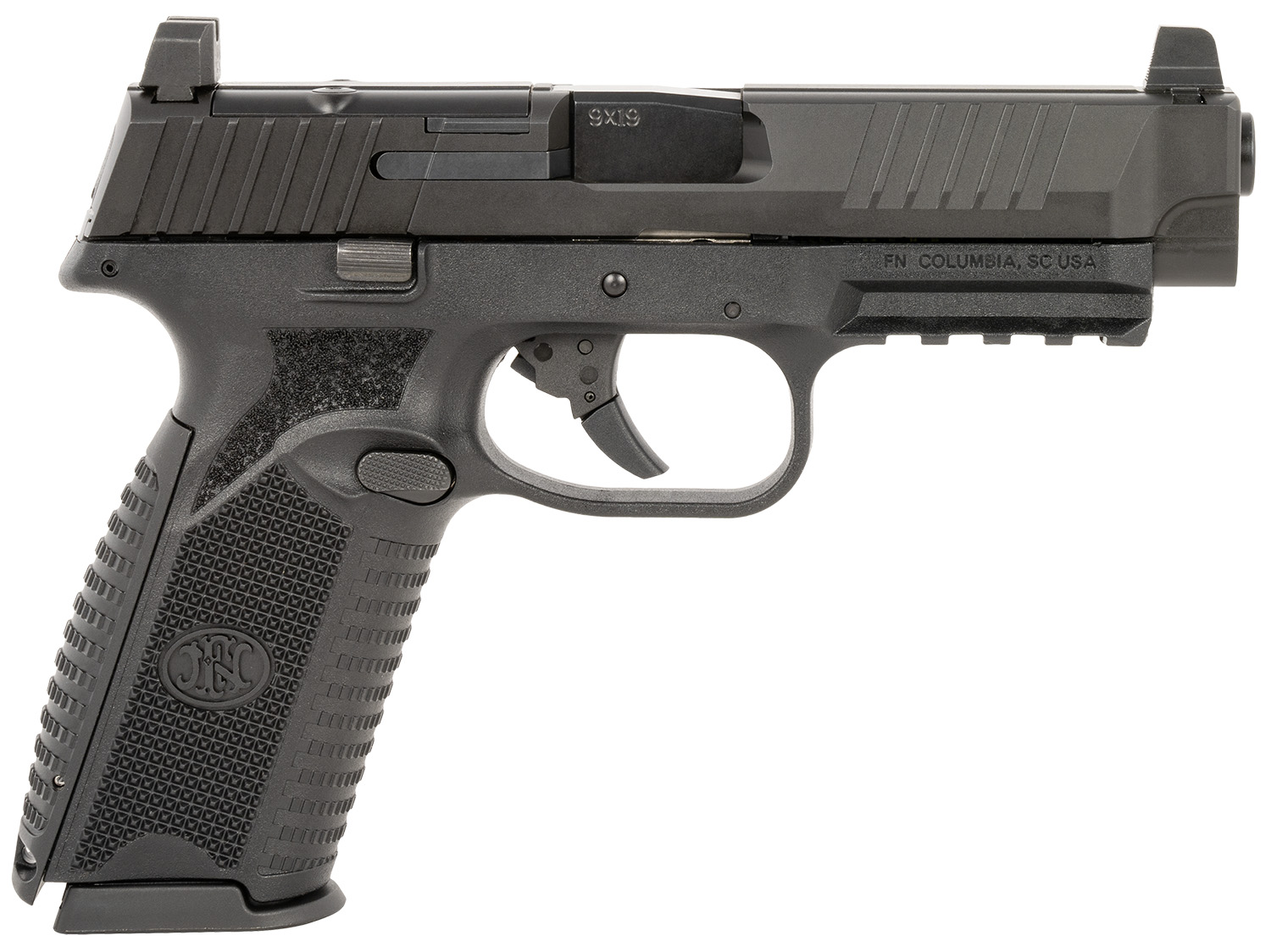 FN 509F MRD 9mm 4.5" 17rd Pistol, Black - 66-100717 - Fnh