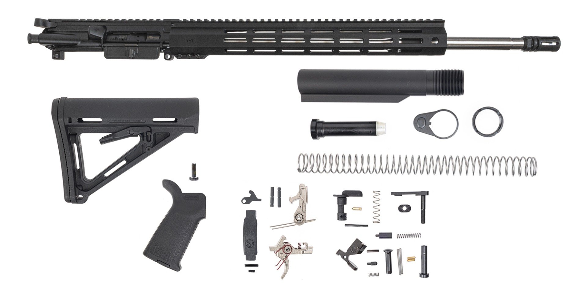 PSA 20" .224 Valkyrie 1/6.5 SS Rifle Length Barrel 15" Lightweight Hex M-Lok MOE 2-Stage Precision Rifle Kit - Palmetto State Armory