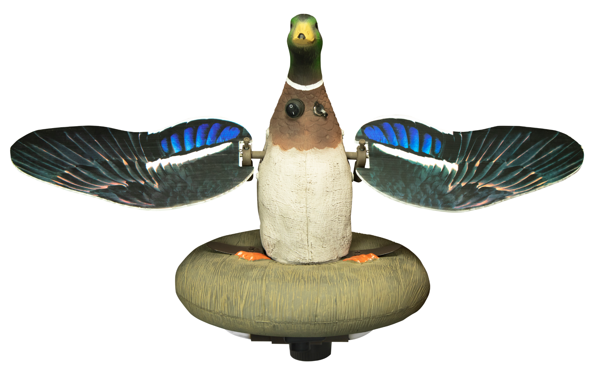 Higdon XS Splashing-Flasher Motion Decoy 12V w/ Timer, Mallard Drake - 53077 - Higdon Outdoors