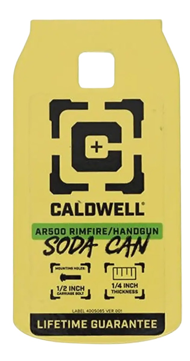 Caldwell AR500 Soda Can Target, Yellow - Caldwell