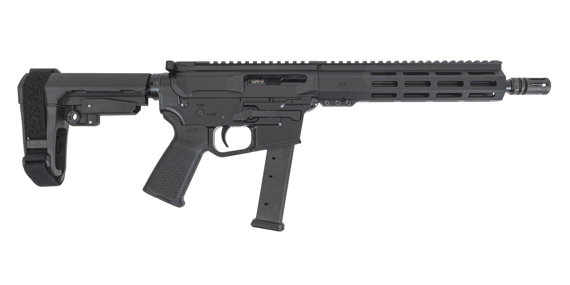 PSA Gen4 10.5" 9mm 1/10 9" Lightweight Hex MLOK MOE SBA3 Pistol - Palmetto State Armory