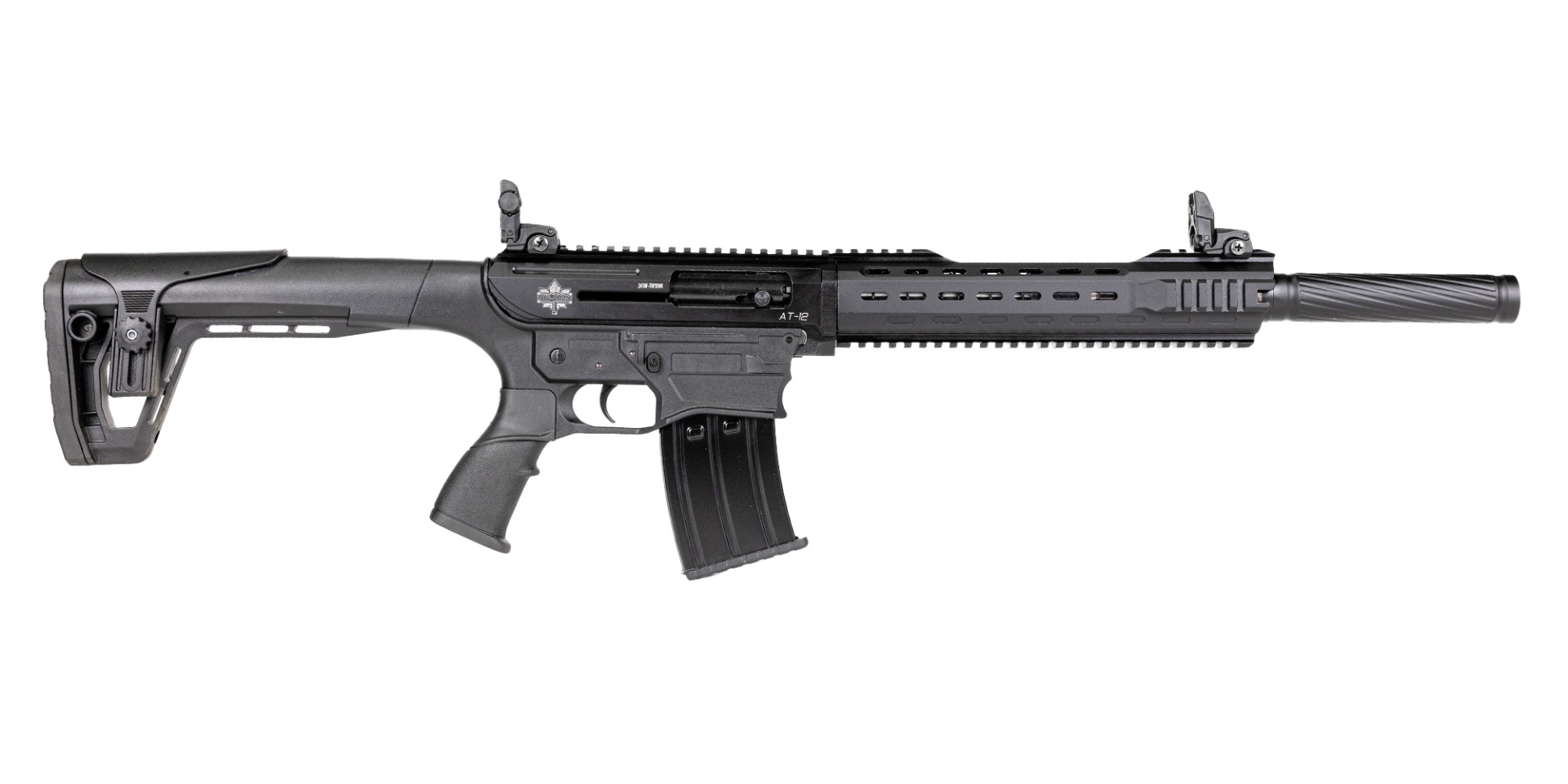 Revolution Armory AT-12 AR 12 Gauge 18.5" 5rd Shotgun, Black - RA12ARB - Revolution Armory