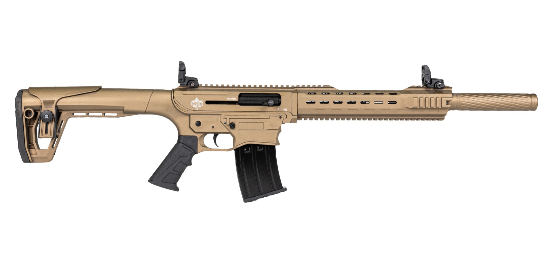 Revolution Armory AT-12 AR 12 Gauge 18.5" 5rd Shotgun, Bronze  - RA12ARBRZ - Revolution Armory