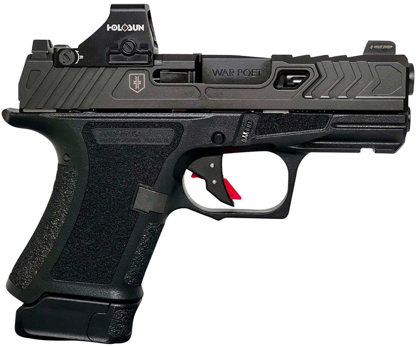 Shadow Systems CR920 War Poet 9mm 3.41" 13rd Pistol, Black w/ Holosun 507K - SS-4084-H - Shadow Systems