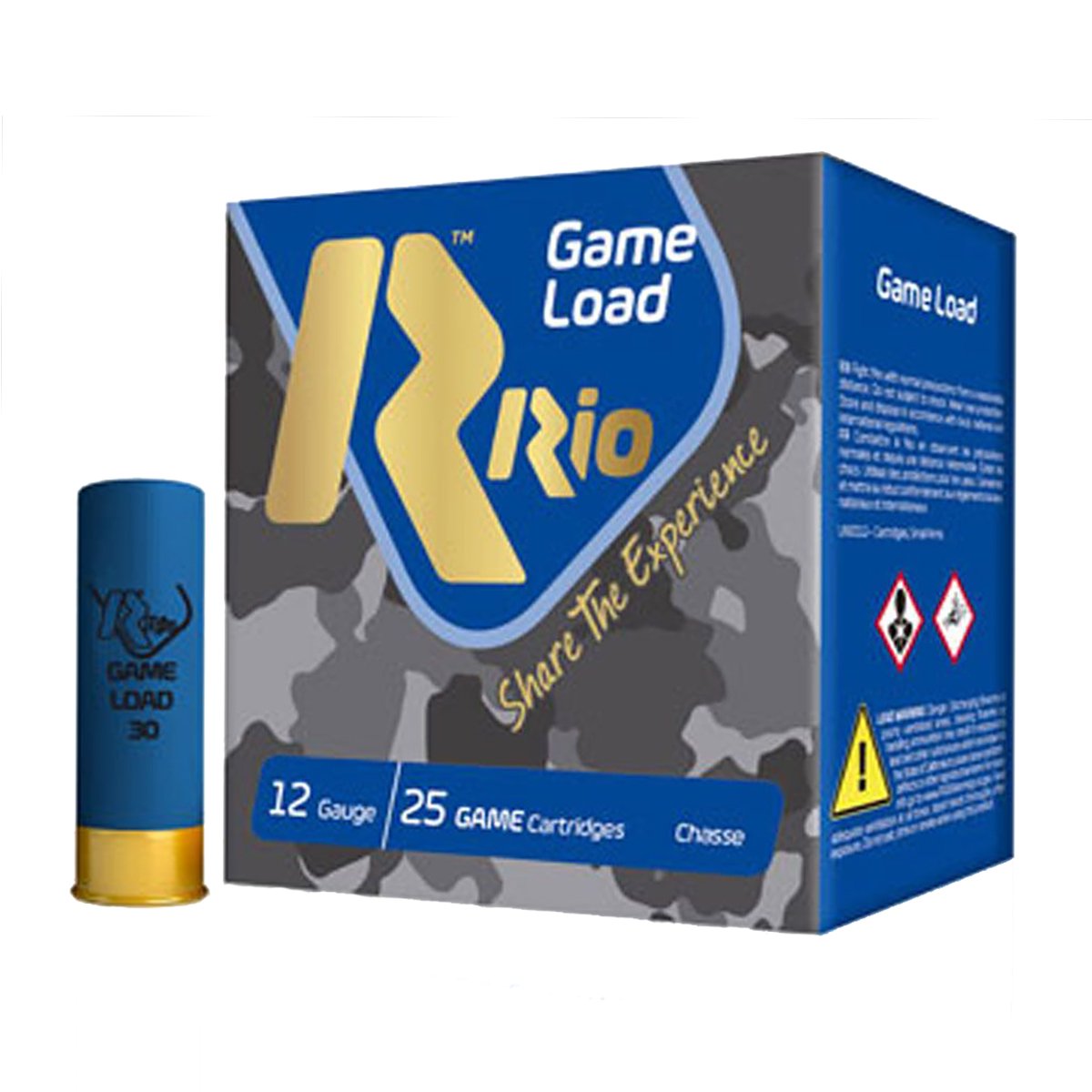 Rio Game Load 12 Gauge 2-3/4" 1-1/16oz #7.5 Shot 1250fps Ammo, 25rds - CG3075