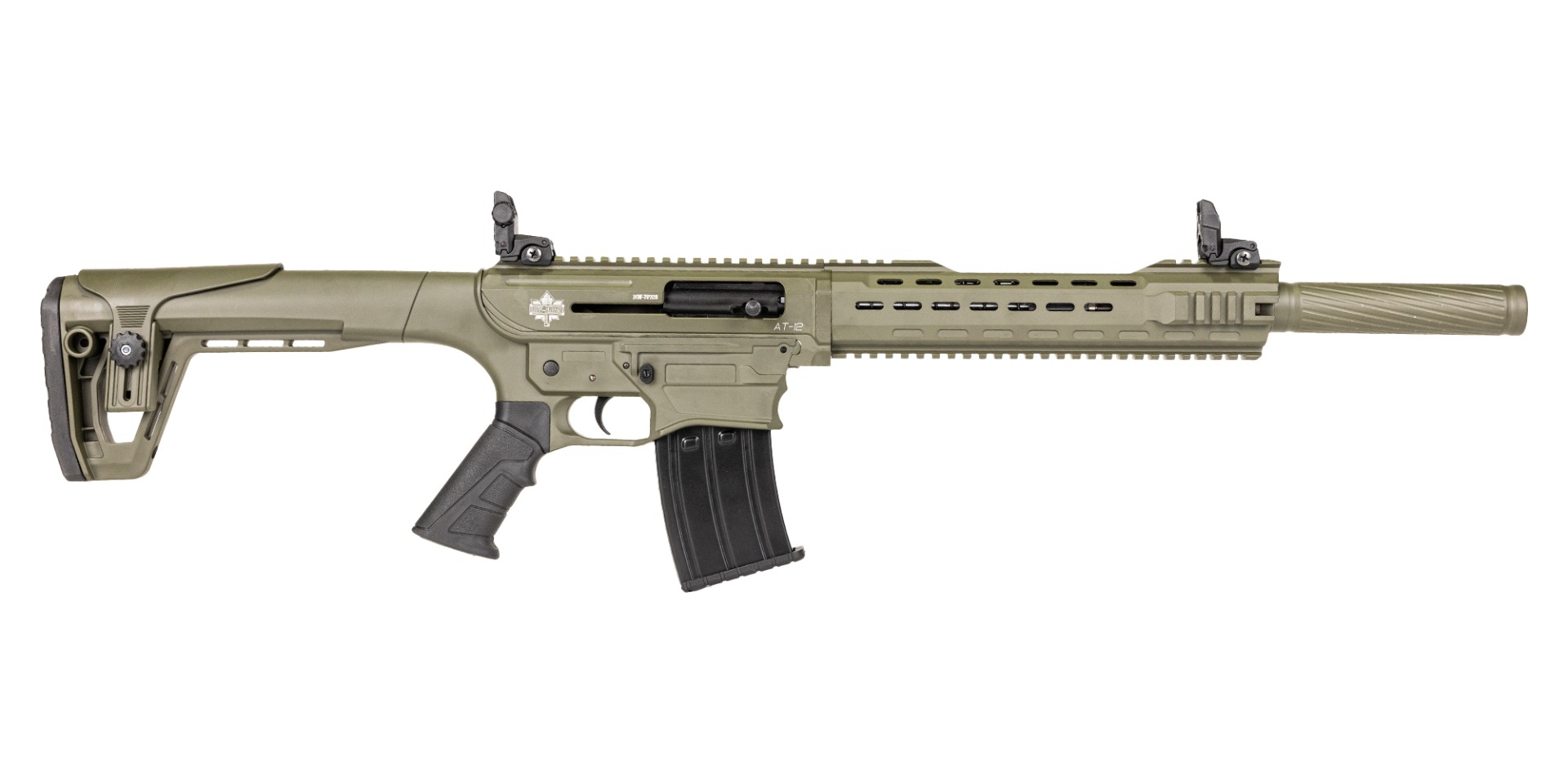 Revolution Armory AT-12 AR 12 Gauge 18.5" 5rd Shotgun, OD Green - RA12AROD - Revolution Armory