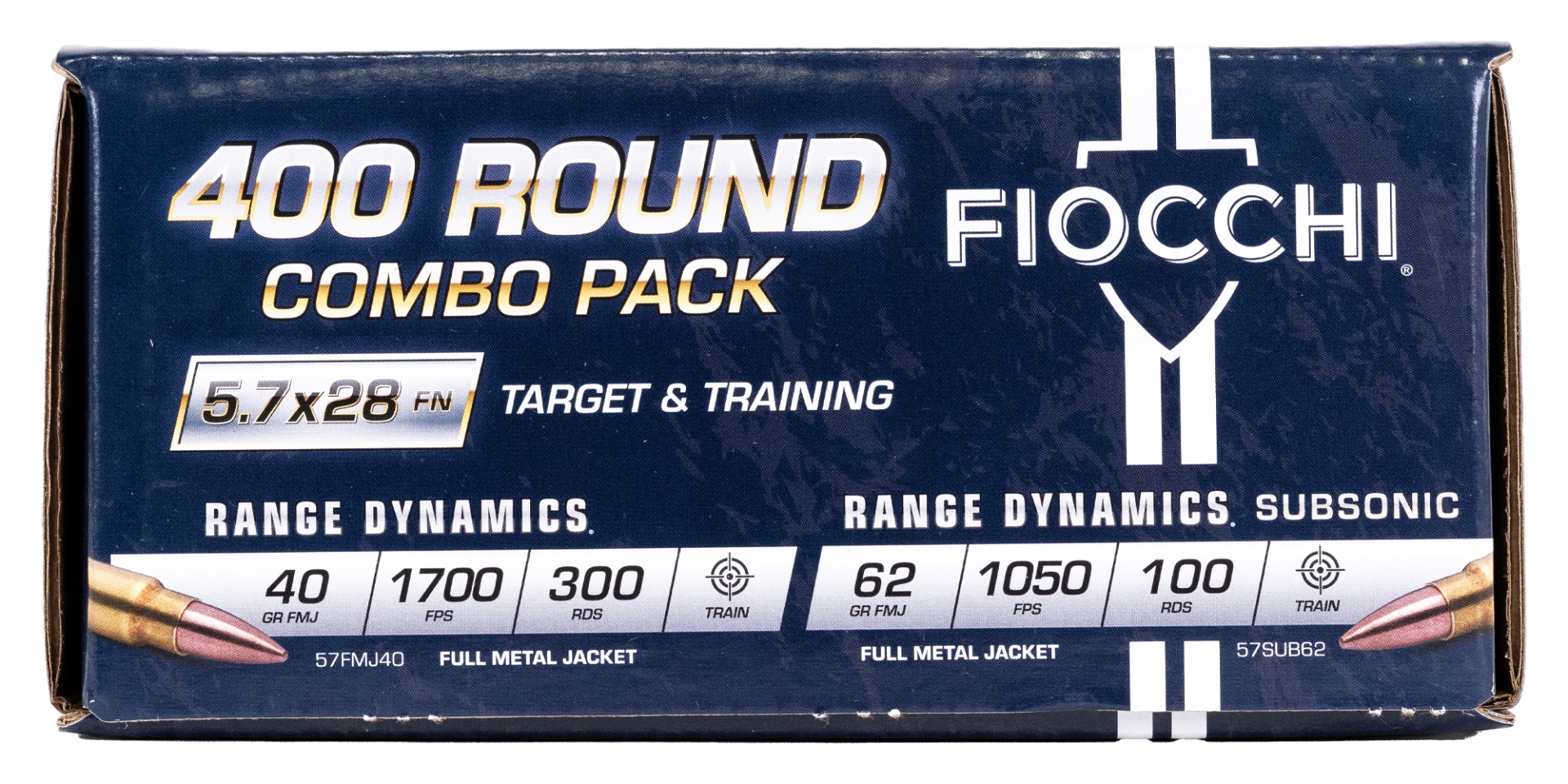 Fiocchi 5.7x28mm Combo Pack, 400rds - 57COMSUB - Fiocchi