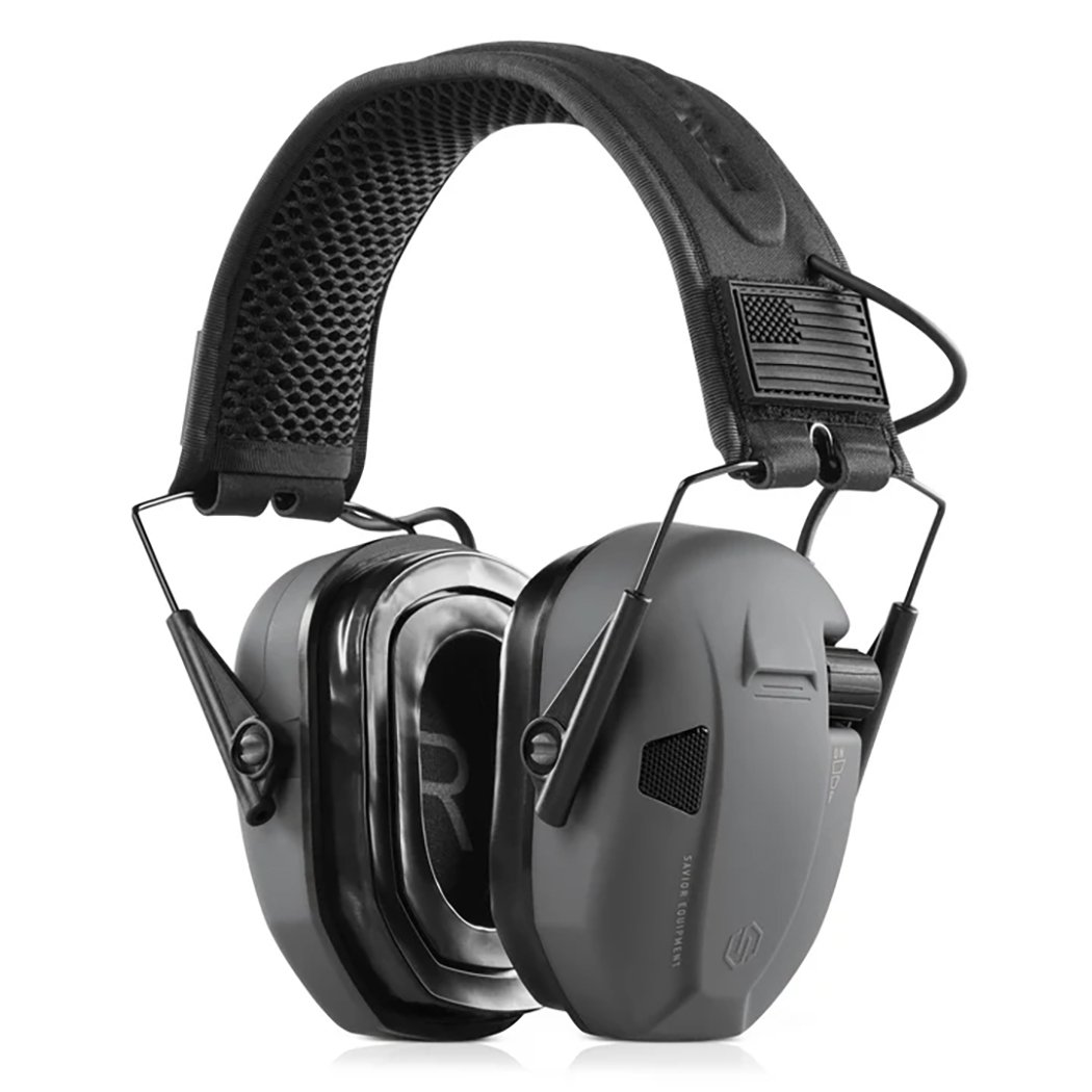 Savior Equipment Apollo Electronic Ear Protection, Gray - EM-APOLLO-GS - Savior Equipment