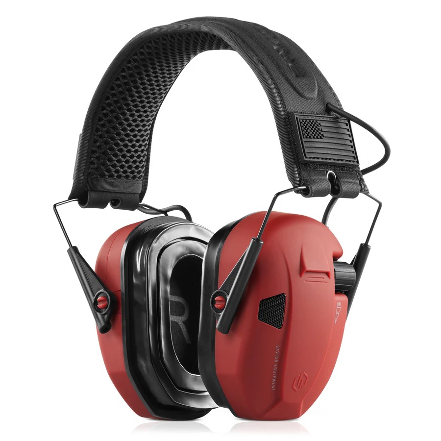 Savior Equipment Apollo Electronic Ear Protection, Red - EM-APOLLO-RD - Savior Equipment