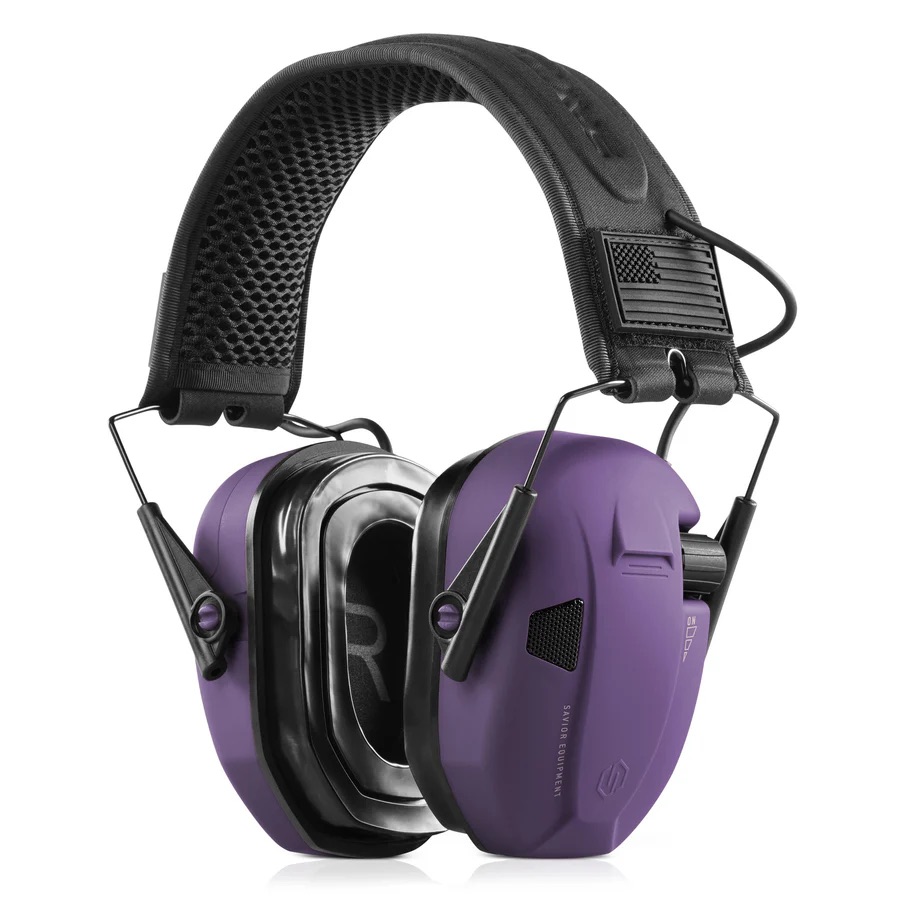 Savior Equipment Apollo Electronic Ear Protection, Purple - EM-APOLLO-UR - Savior Equipment
