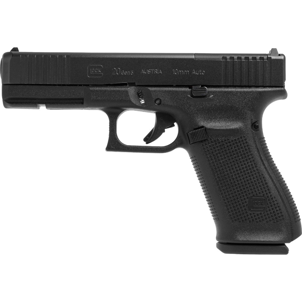 Glock G20 Gen5 MOS 10mm 4.61" 15rd Pistol, Black - UA205S203MOS - Glock