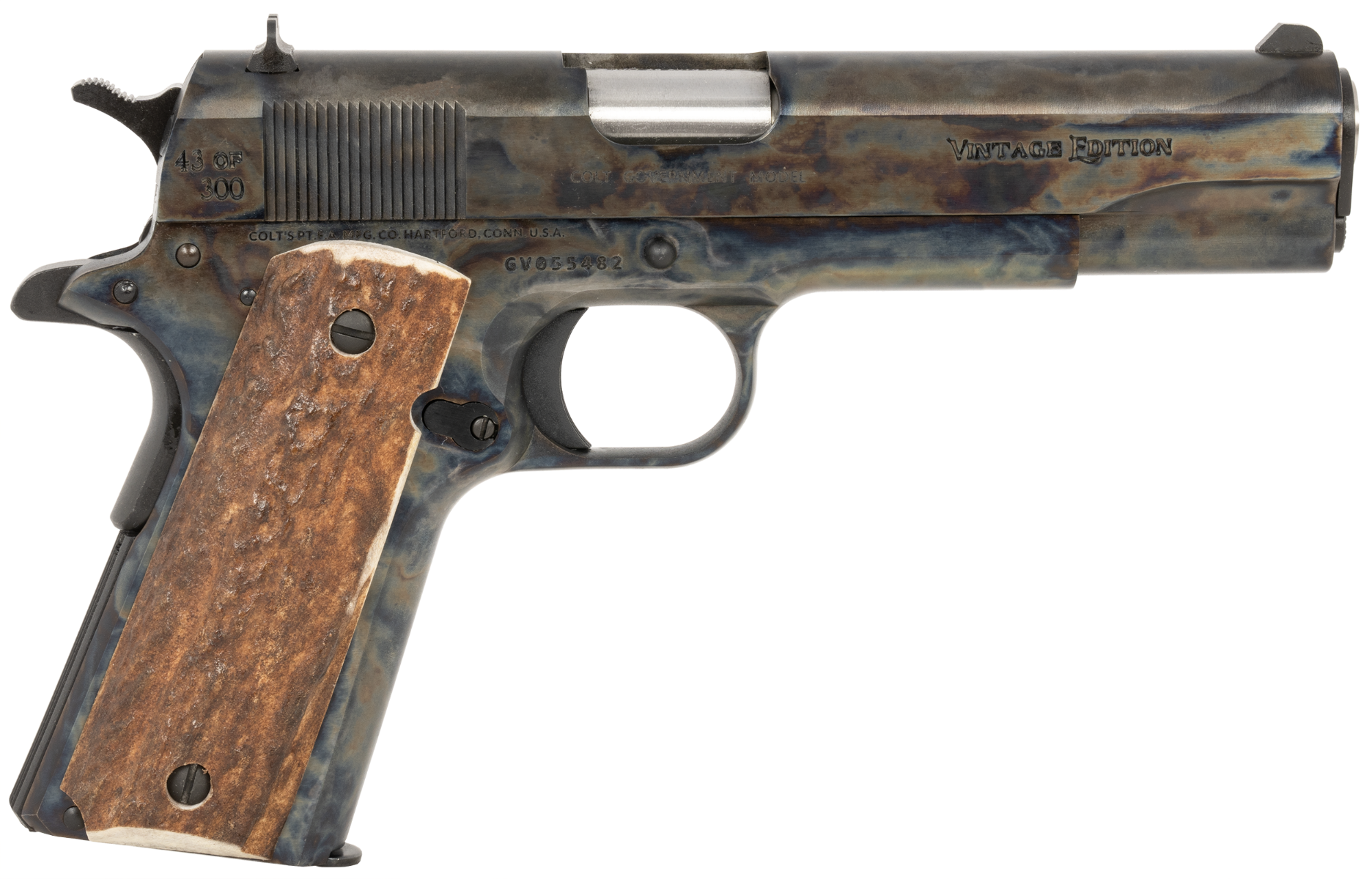 Colt 1911Vintage .45 ACP 5" 7rd, Case Hardened, Limited Edition, Only 300 Made - CNCVINTAGE1913 - Colt