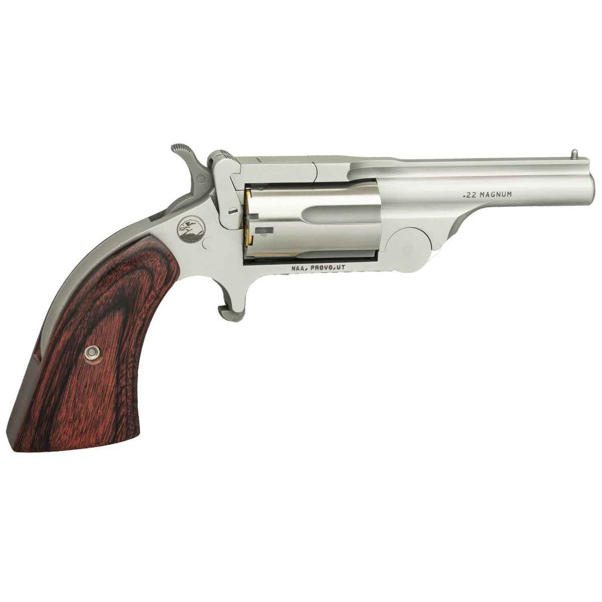 North American Arms Ranger II .22 WMR 2.5" 5rd Revolver, Stainless Steel - NAA-22MBTII250B - North American Arms