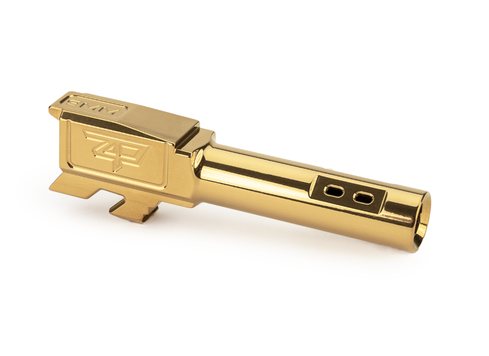 Zaffiri Precision Glock 43/43X Ported Barrel, Gold - ZP.43BPG - Zaffiri Precision
