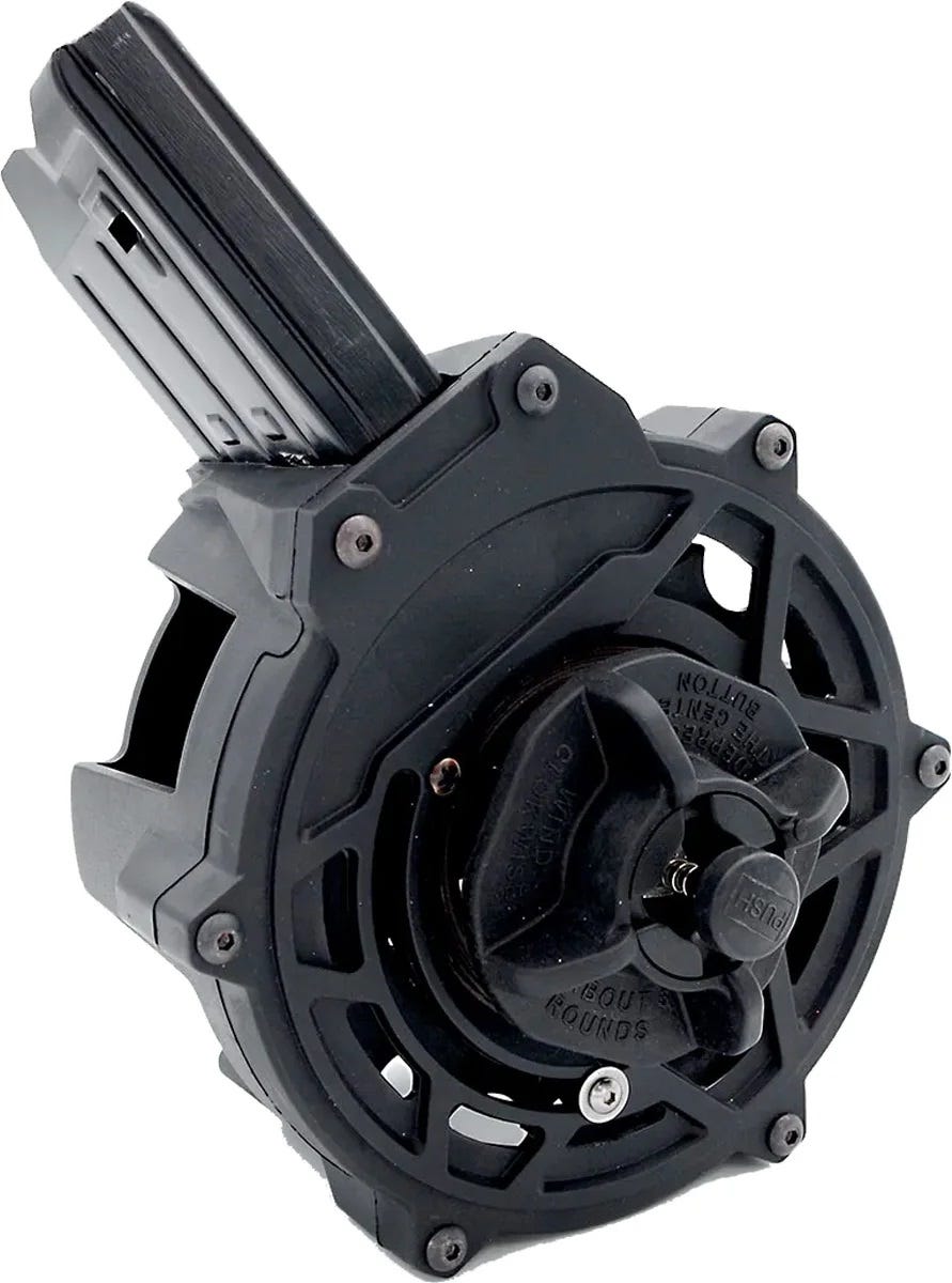 G-Force Drum MKA 1911 Style 12 Gauge 20rd Drum Mag, Black - GFDRUM2012 - G-Force
