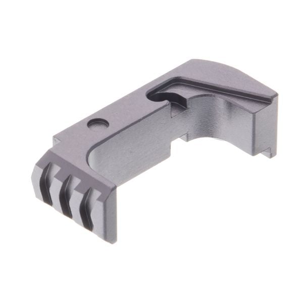 Tyrant CNC Glock 43X/48 Extended Mag Release, Gray - TD-43X-48E-G - Tyrant Designs Cnc