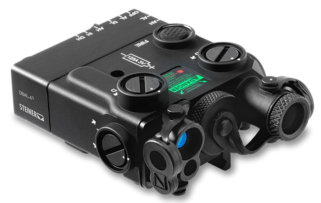 Steiner DBAL-A3 Dual Beam Aiming Laser Green Laser, Black - 9008-B - Steiner