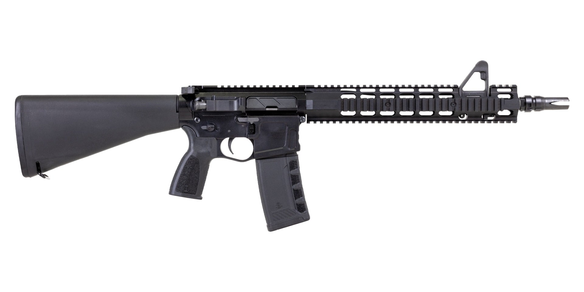 PSA Sabre Rifle Billet 13.7" Mid-Length 5.56 FSB w/ 13" Two-Piece Quad Rail, JMAC GFHC-E Pin/Weld
