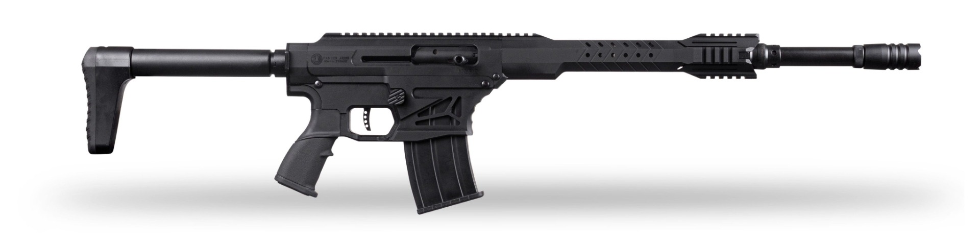 Panzer MAG12 Tactical 12ga Shotgun, Black - PAMAG12TSSB - Panzer Arms