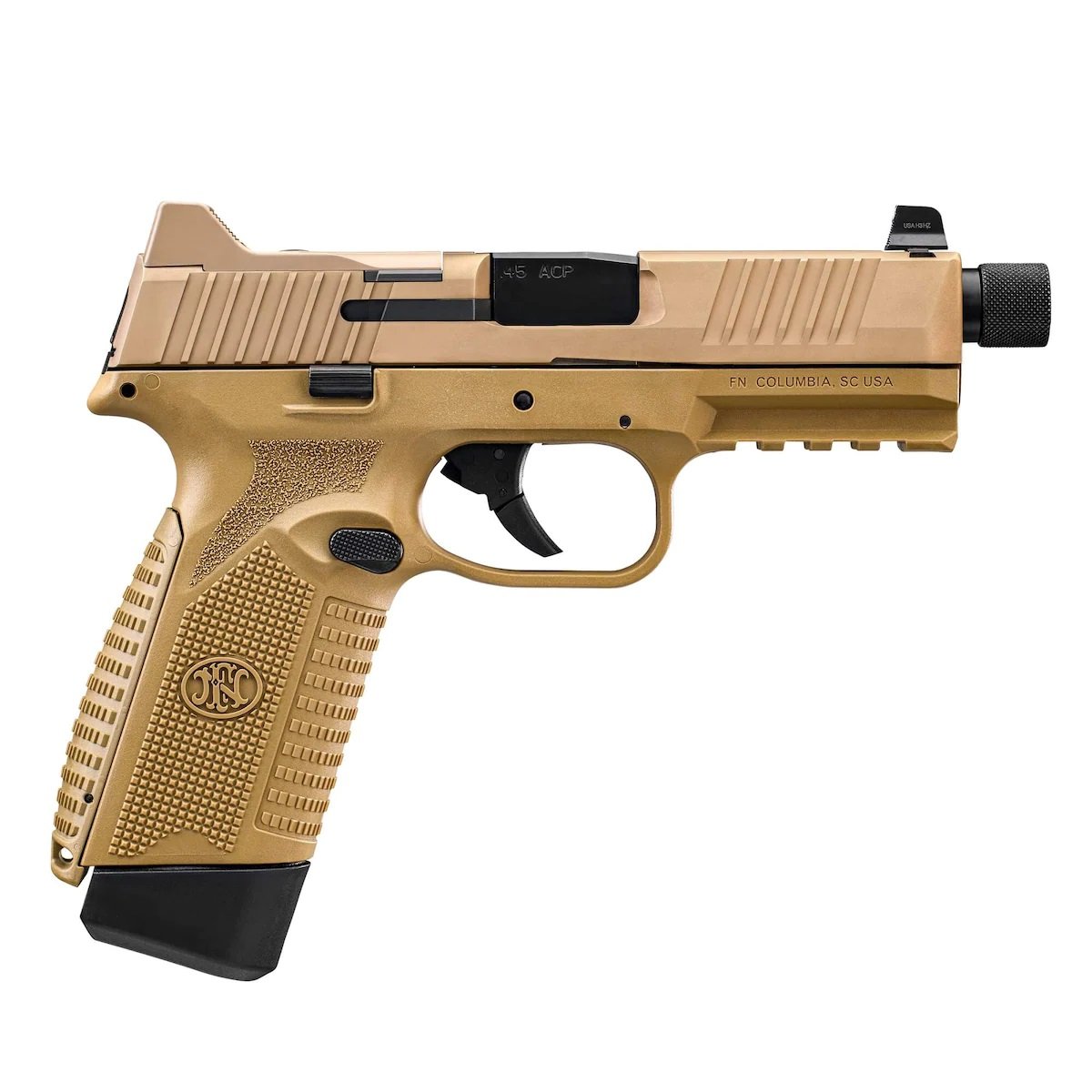 FN 545 Tactical 45ACP 4.7" 18rd, FDE - 66-101384 - Fnh