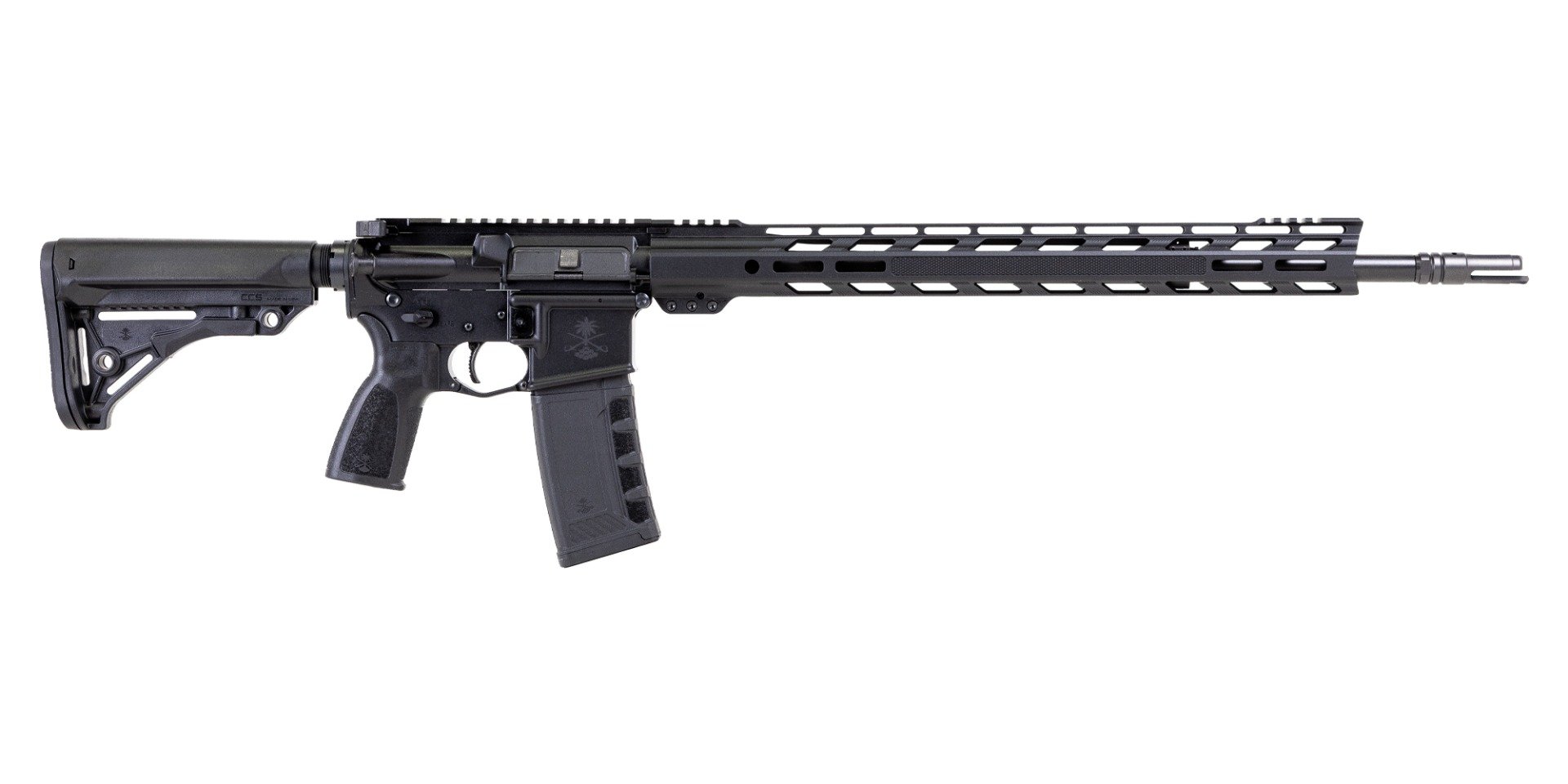 PSA "Sabre" Forged 20" .223 Wylde Nitride 18" Knurled Slant Rail Sabre furniture Rifle - Palmetto State Armory