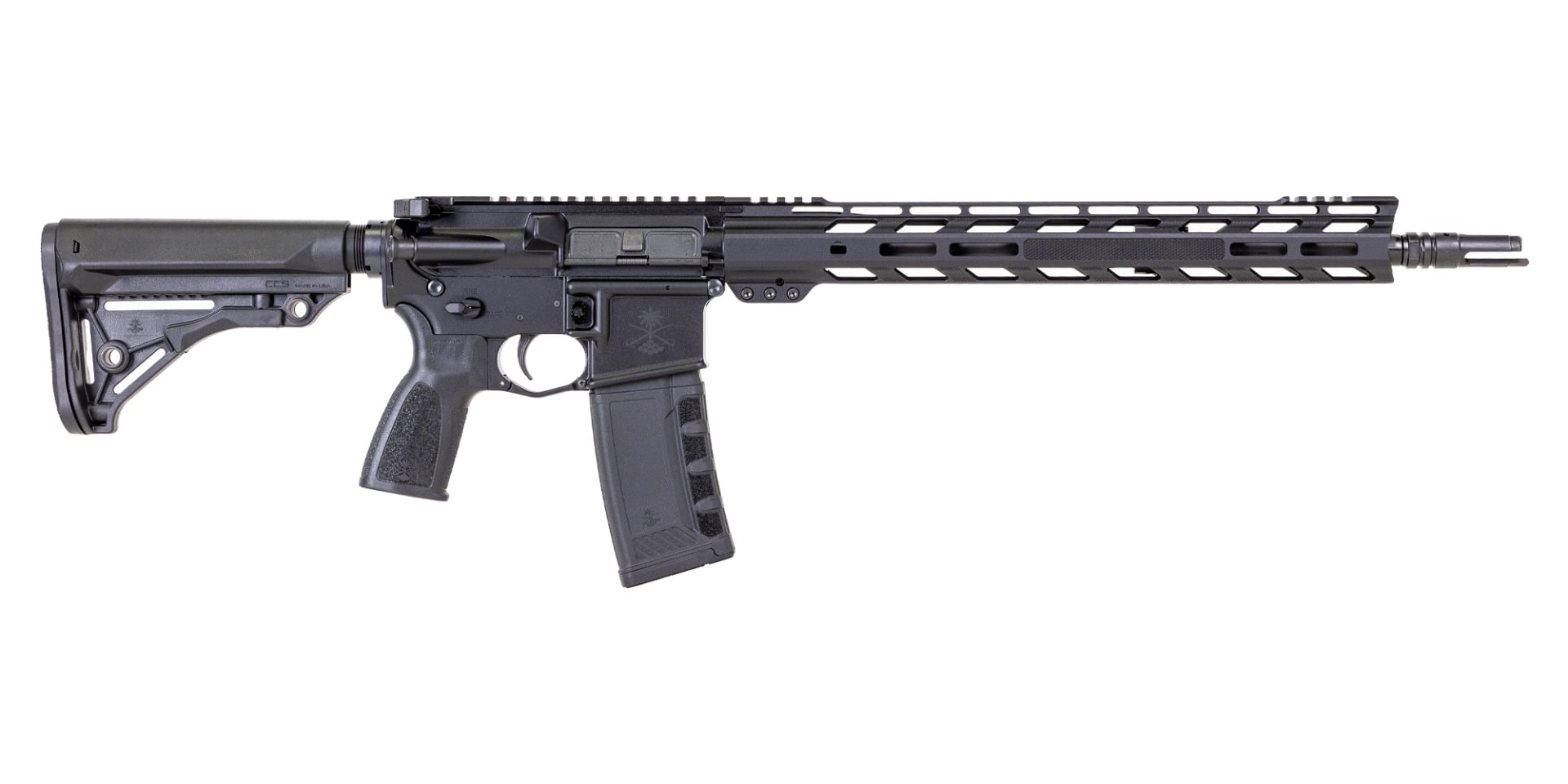 PSA "Sabre" Forged 16" 5.56 FN CHF CL 15" Knurled Slant Rail Sabre Furniture Rifle - Palmetto State Armory