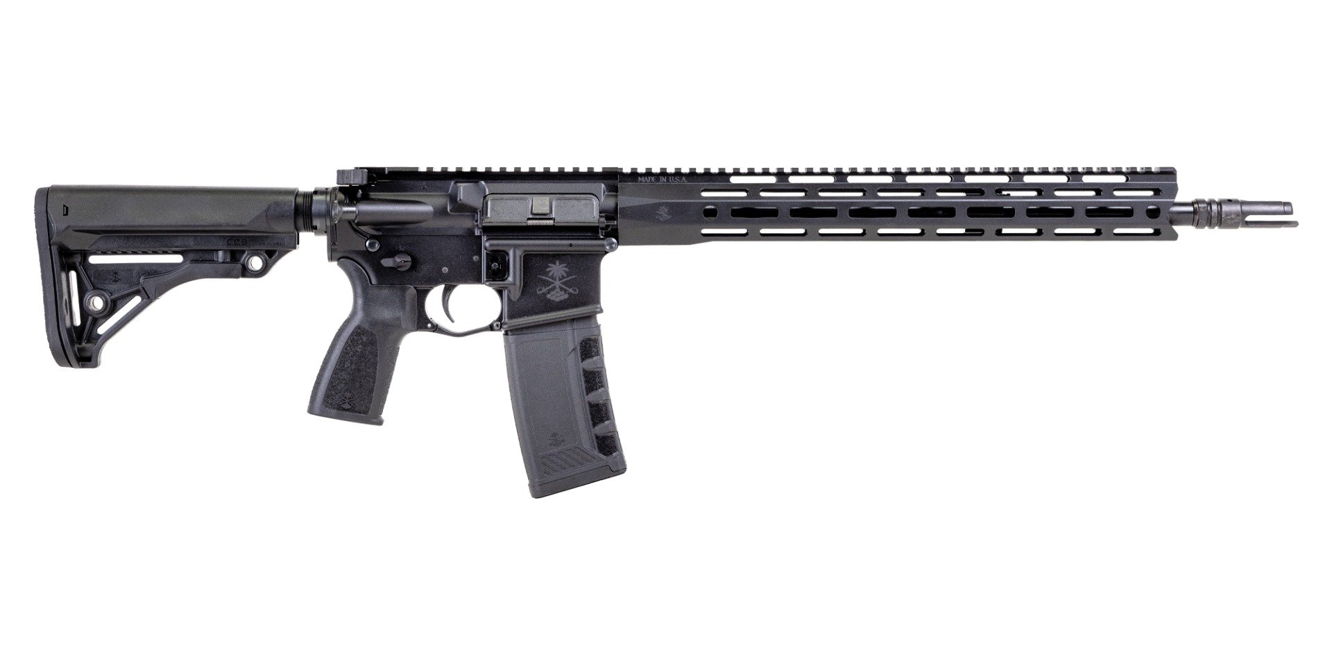 PSA "Sabre" Forged 16" 5.56 Nitride 15" Sabre Lock Up Rail Sabre Furniture Rifle - Palmetto State Armory