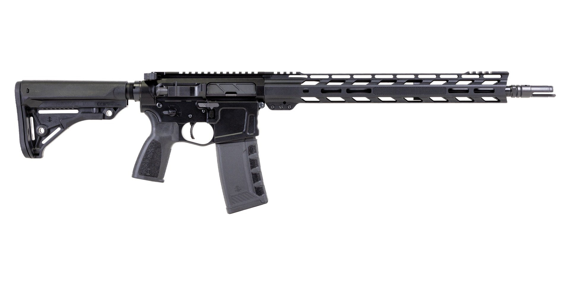 PSA "Sabre" Billet 16" 5.56 Nitride 15" Knurled Slant Rail and Sabre Furniture - Palmetto State Armory