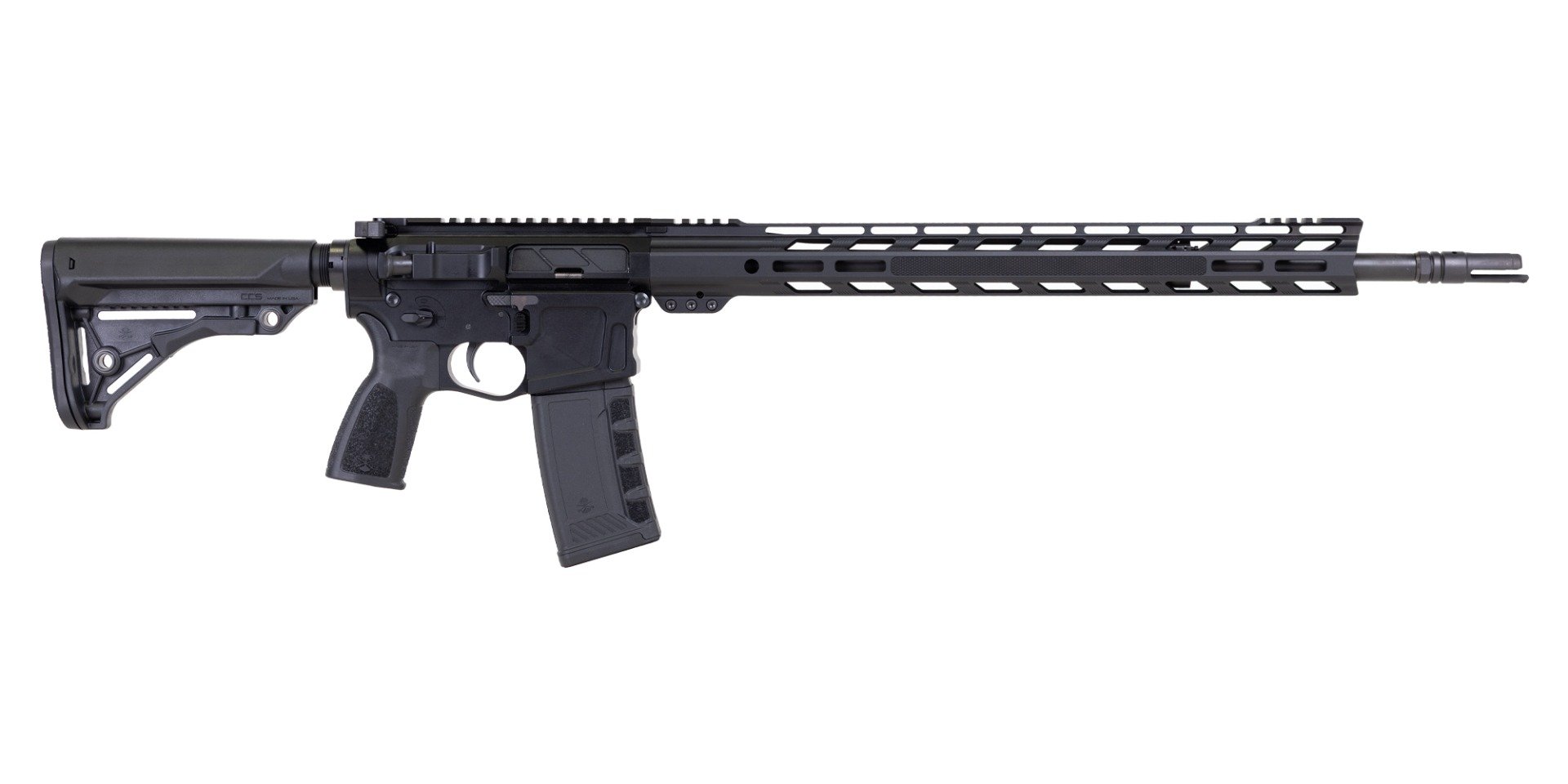 PSA "Sabre" Billet 20" .223 Wylde Nitride 18" Knurled Slant Rail Rifle with Sabre Furniture - Palmetto State Armory