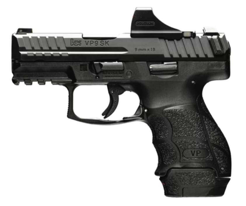 HK VP9SK 9mm 3.4" 15rd w/ Holosun SCS Red Dot, Black - 81000804 - H&K