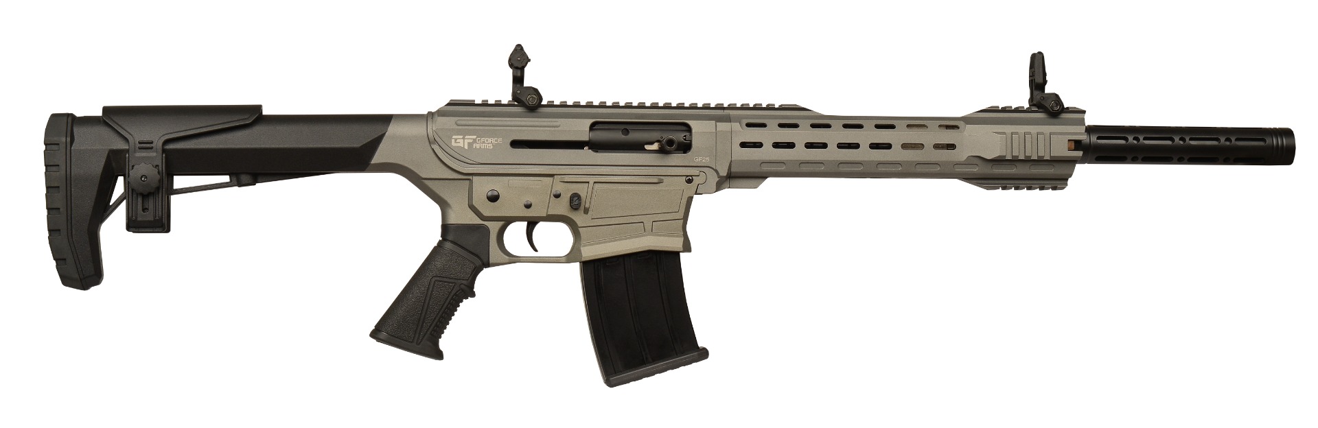 G-Force GF2512TG 12 Gauge 18.5" Semi Auto 5rd, Cerakote Tactical Gray - GF2512TG - G-Force