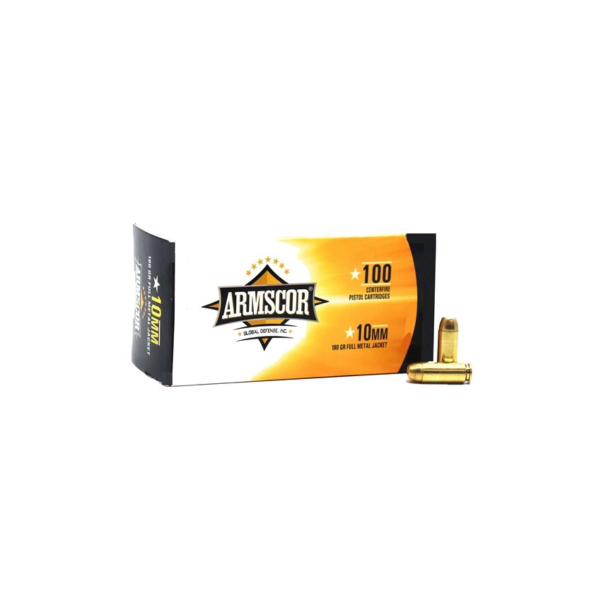 Armscor 10MM Ammo 180 Grain FMJ Value Pack 100rds - 50440 - Armscor