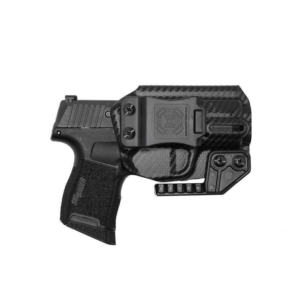 Nerd SLICC IWB Holster, Sig P365XL, Black Carbon Fiber - NERDP365XLSLICCIWBRCFBLK - Nerd Holsters