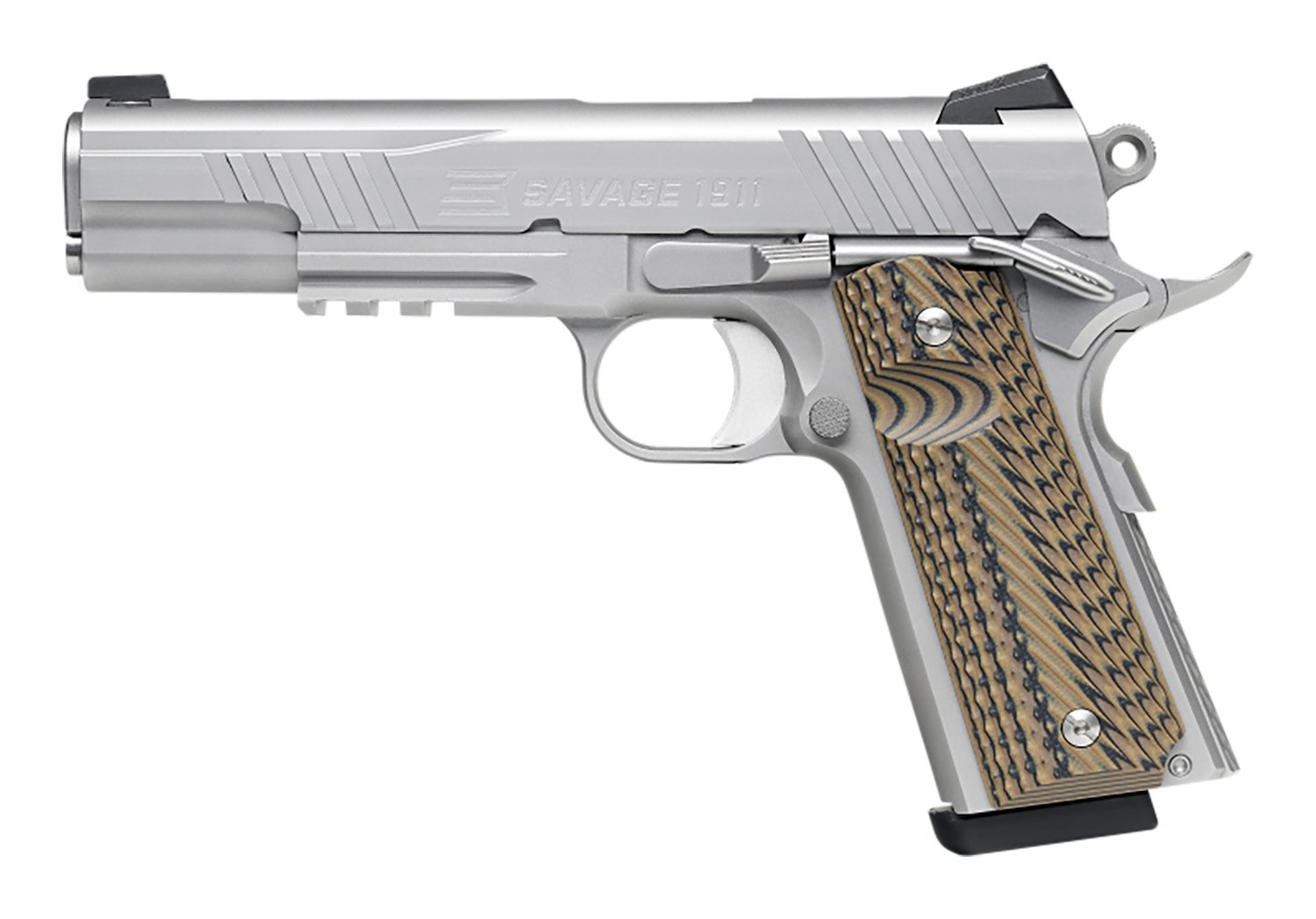 Savage Arms 1911 .45 ACP 5" 8rd, Stainless - 67203 - Savage Arms