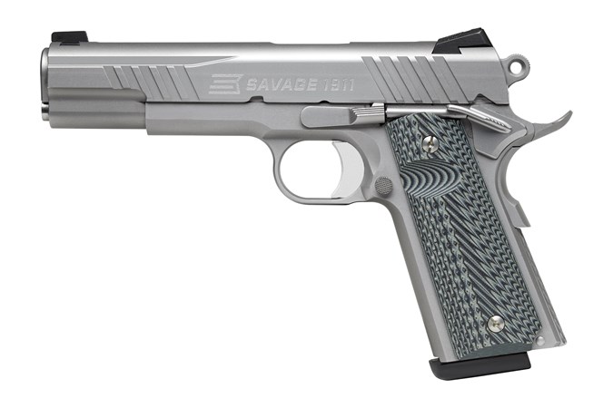Savage 1911 Gov't Style  .45ACP 5" 8rds, Stainless - 67202 - Savage Arms