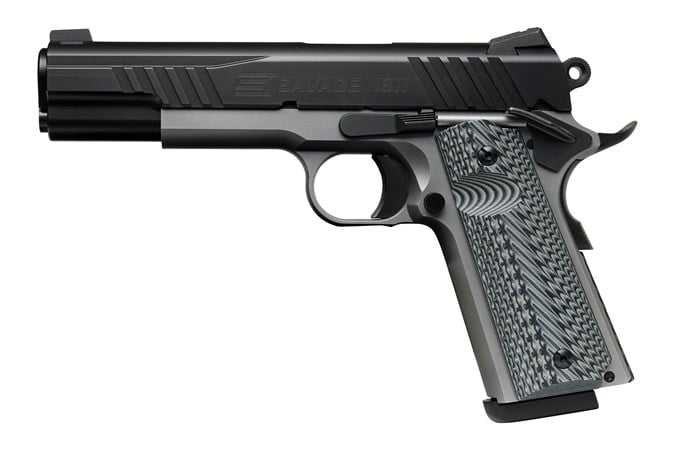 Savage 1911 Gov't Style .45ACP 5" 8rds, Black/ Grey - 67201