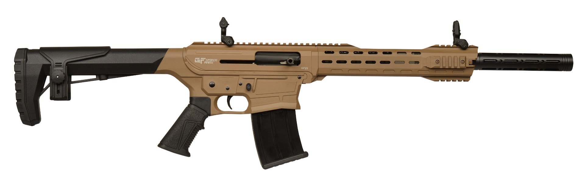 G-Force GF25 12 Gauge 20" Semi-Auto, Flat Dark Earth - GF2512FDE - G-Force