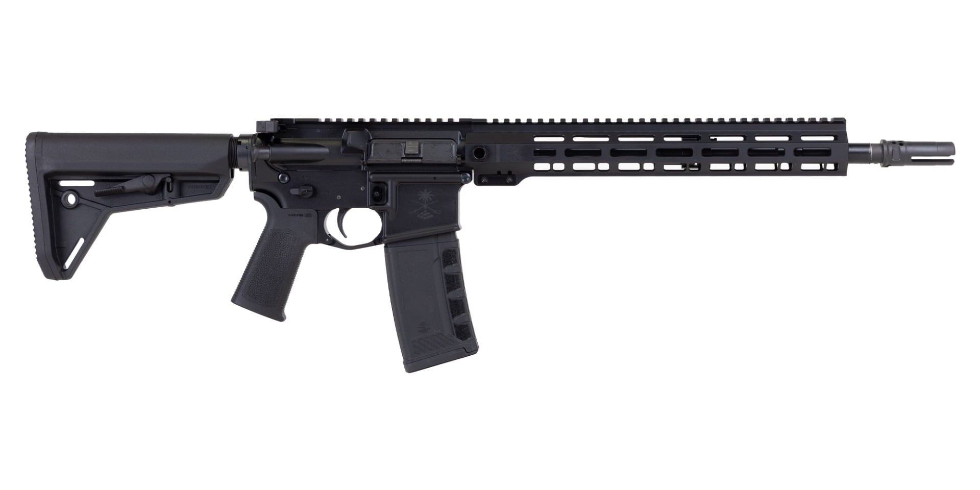 PSA "Sabre" Forged 14.5" .223 Wylde M4 13" Sabre QD Rail with Pin/Weld 3 Prong, B&T, 1/2"-28 & Magpul SL Furniture