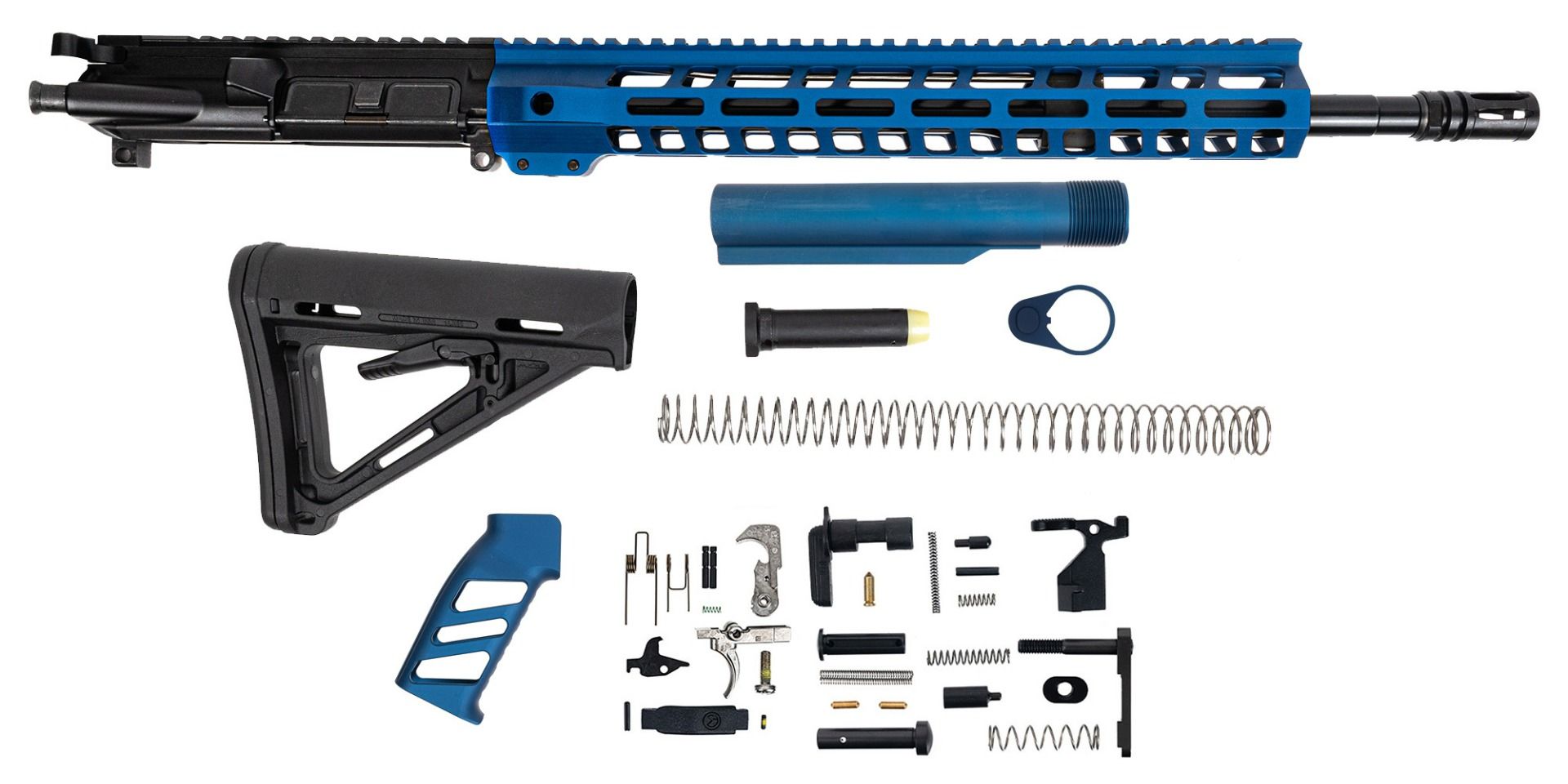 PSA BLEM 16" 5.56 NATO 1:7 Midlength Nitride 13.5" Lightweight M-Lok MOE EPT Rifle Kit, BLUE - Palmetto State Armory