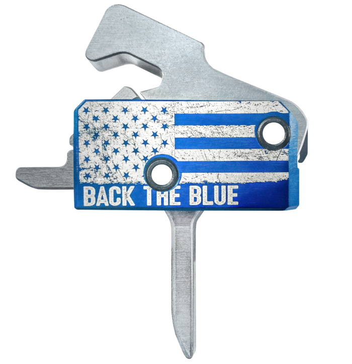 Rise Armament Back the Blue Super Sport Flat Trigger - RA-140F-BTB - Rise Armament