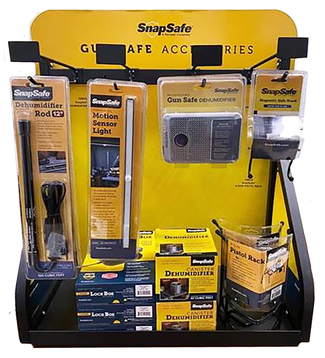 SnapSafe 22" x 40" x 6" Safe Countertop Display, Yellow - Snapsafe