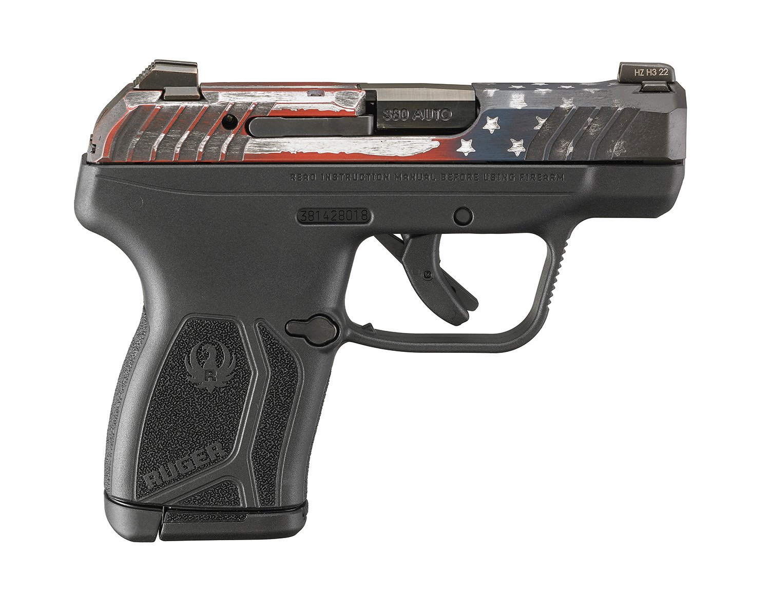 Ruger Pistol LCP Max .380 2.80" 10rd  American Flag  - 13745 - Ruger