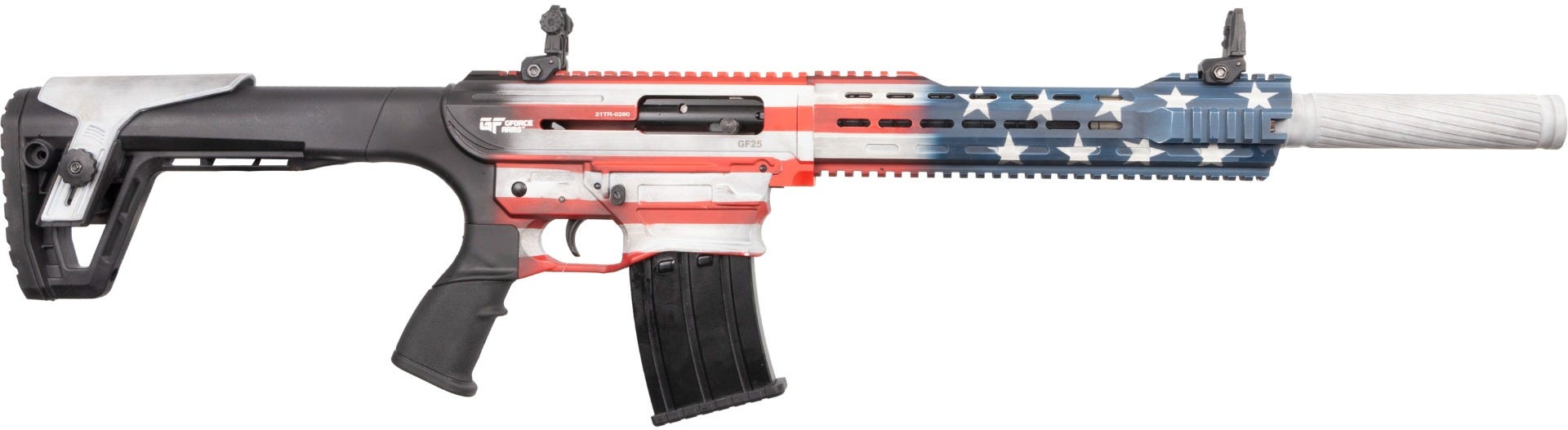G-Force GF25 12 Gauge 20" Semi-Auto, American Flag - GF25-USA - G-Force