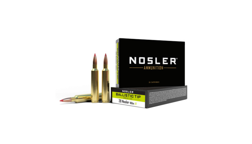 Nosler 28 Nosler 160 Grain Ballistic Tip Hunting 20rds - 43463 - Nosler