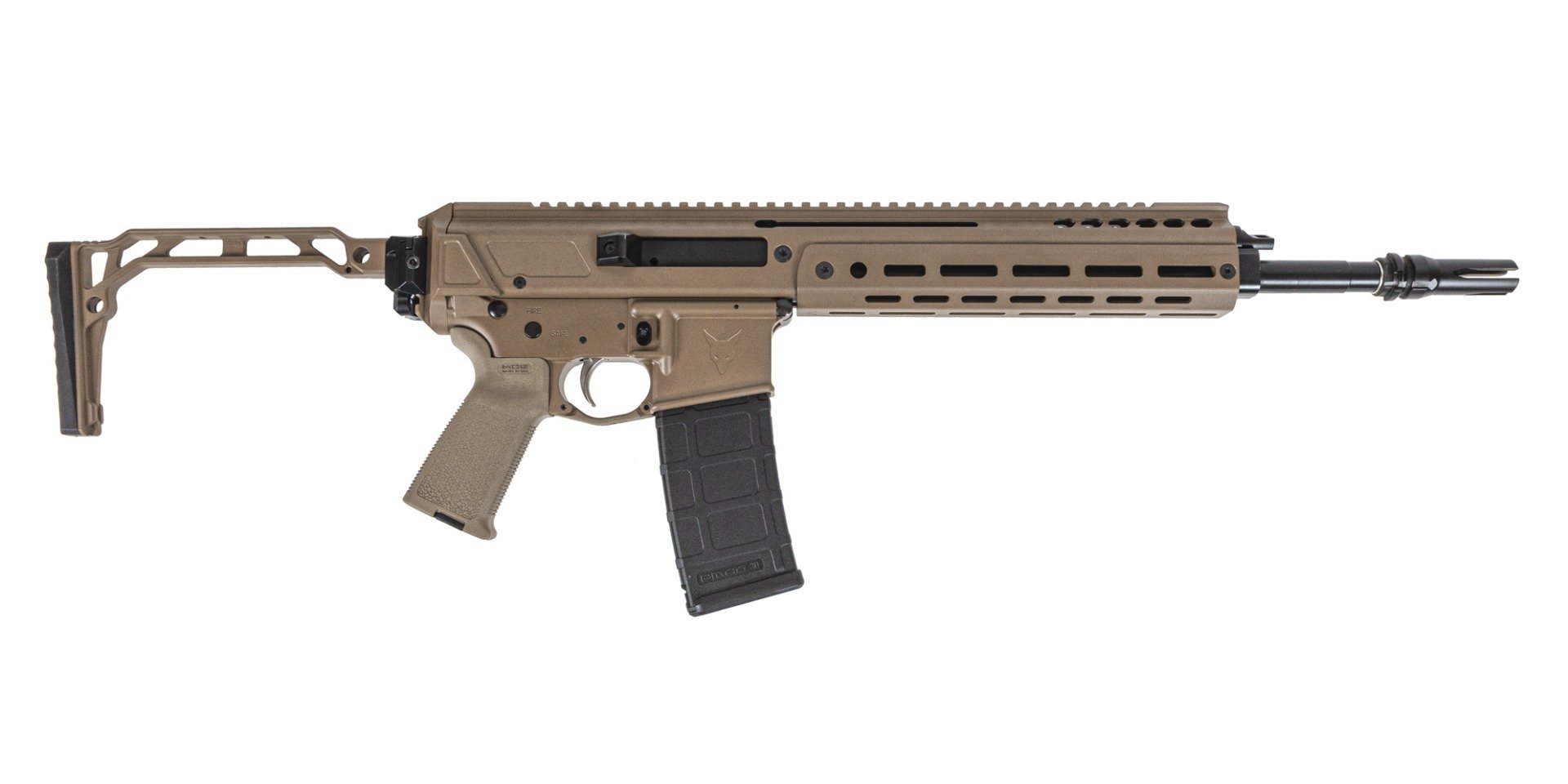 PSA JAKL 13.7" 5.56 1:7 Nitride MOE EPT Skeleton Stock Rifle, FDE - Palmetto State Armory
