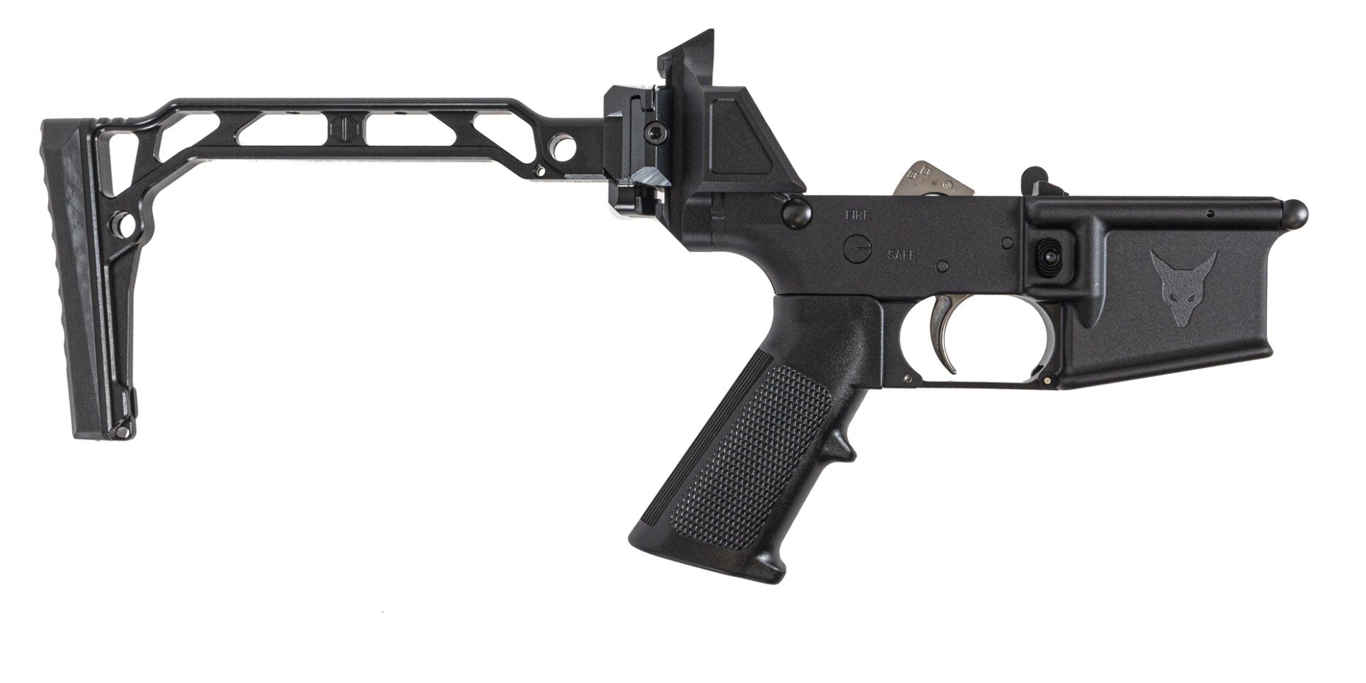 PSA JAKL 5.56 NATO Classic EPT Complete Rifle Lower With JMAC Skeleton Stock, Black